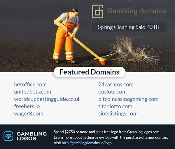 gambling domains spring cleaning sale