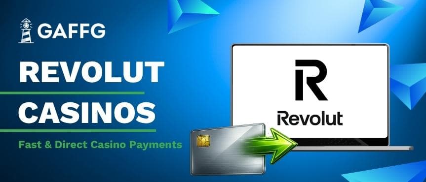Query successful GAFFG banner for Revolut Casinos: Fast & Direct Casino Payments with laptop and credit card icons.