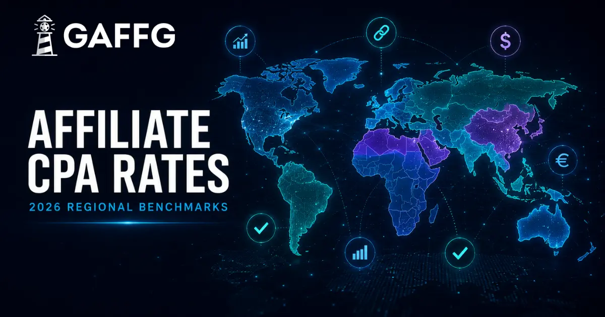 Affiliate CPA Rates by Region: 2026 Benchmark Data