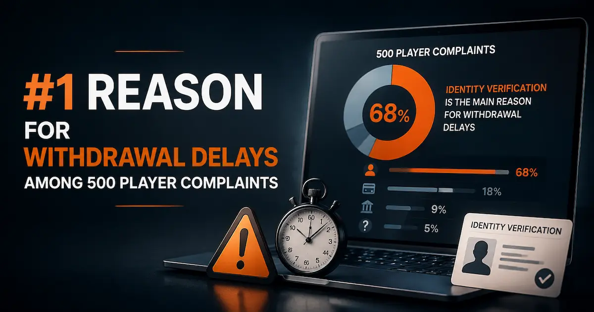 We Analyzed 500 Player Complaints — Here's the #1 Reason Withdrawals Get Delayed