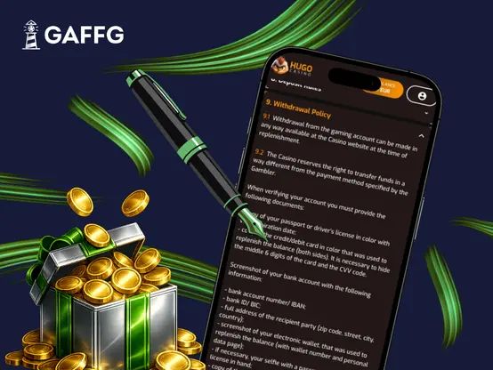 Read the payment and bonus T&Cs